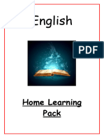 English Home Learning Pack MA - HA
