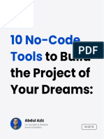 10 No-Code Tools: To Build The Project of Your Dreams