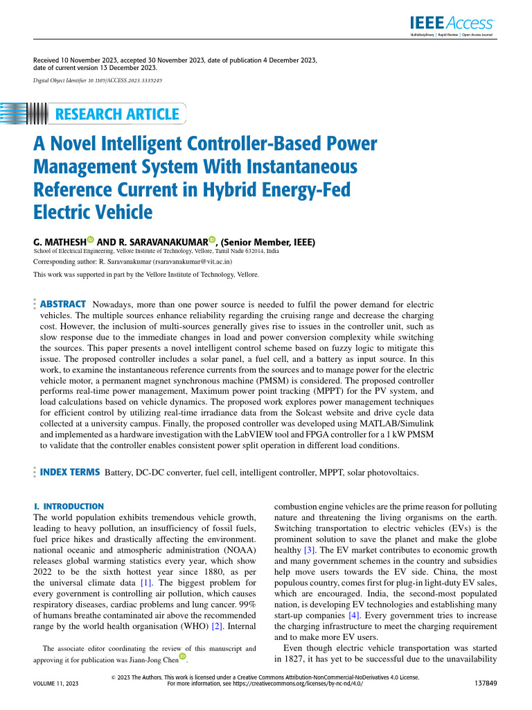 A Novel Intelligent Controller-Based Power Management System With ...