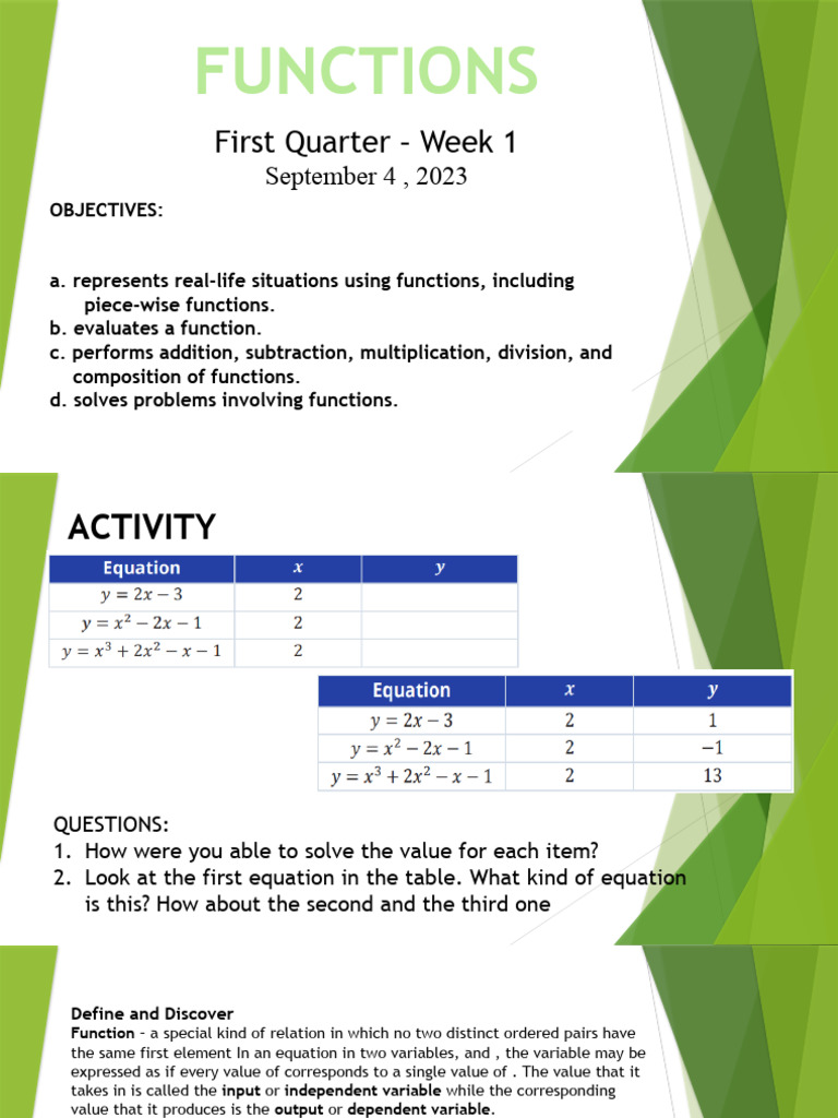 Understanding Functions and Their Types | PDF | Function (Mathematics ...