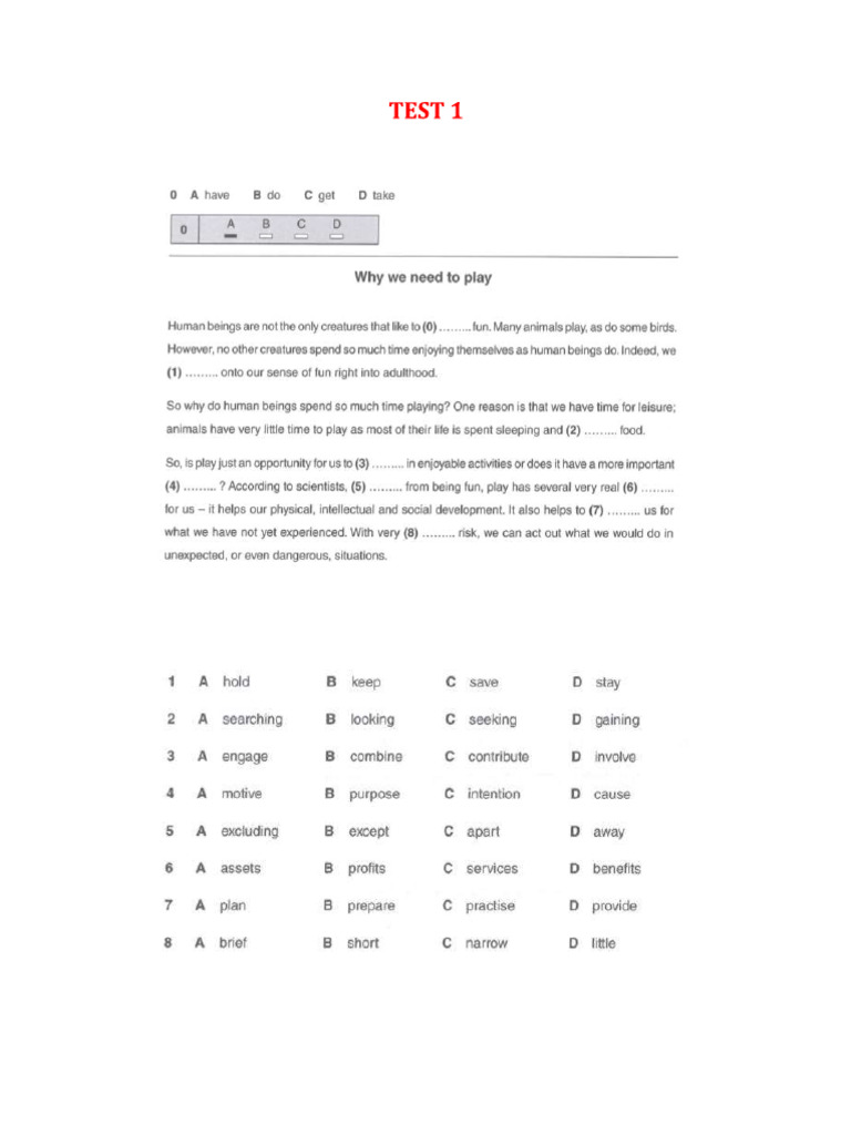 Choice FCE | PDF