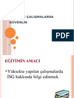 Yüksekte Çalişmalarda İş Güvenli̇ği̇