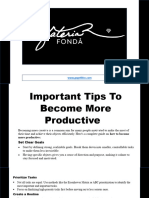 Important Tips To Become More Productive