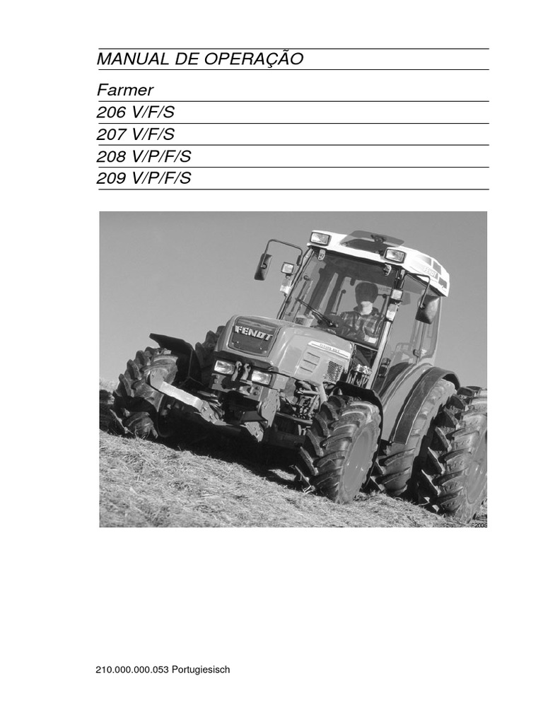 Manual de Operação de Tratores Farmer | PDF | Trator | Freio