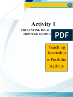 TI Activity 10 PRESENTING IDEAL TEACHING THROUGH DEMO TEACHING 1