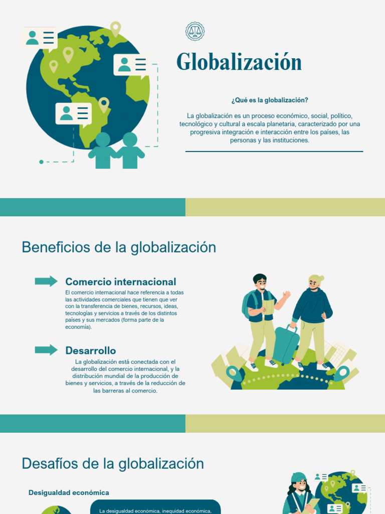 Beneficios y Desafíos de la Globalización | PDF | Finanzas y dinero ...