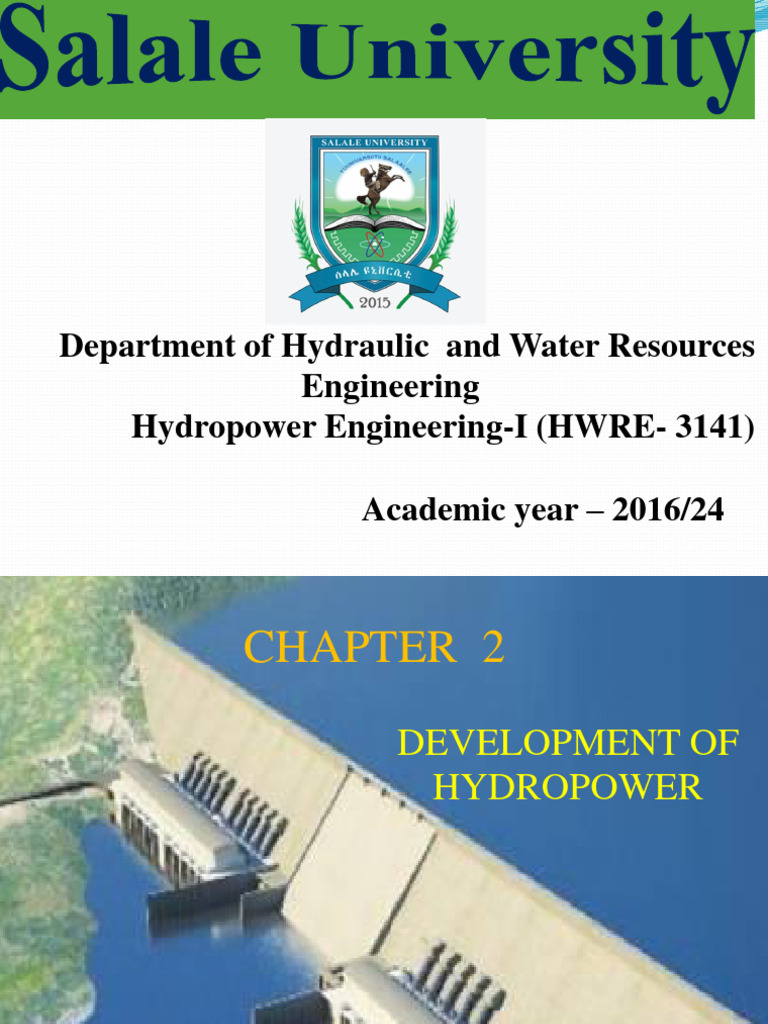 Hydropower Engineering I Ch 2 Pdf Hydroelectricity Economies