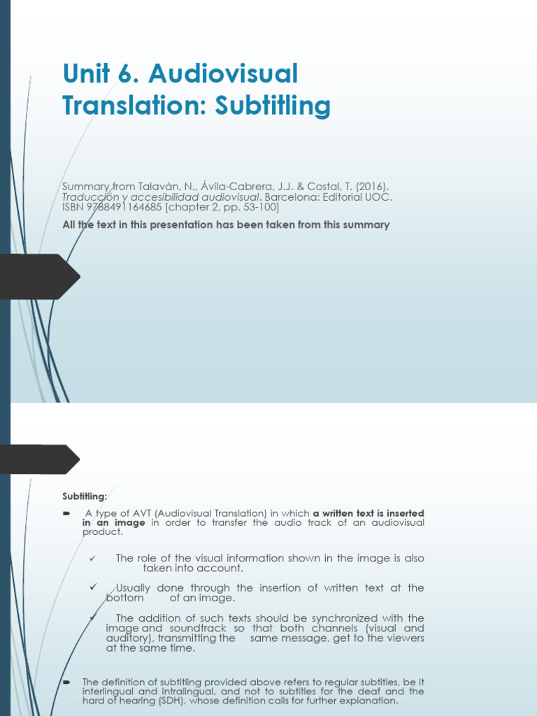 Subtitling in Audiovisual Translation | PDF | Quotation Mark | Bracket