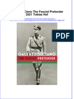 Galeazzo Ciano The Fascist Pretender 2021 Tobias Hof Online Ebook Texxtbook Full Chapter PDF