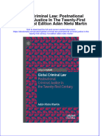 Ebook Global Criminal Law Postnational Criminal Justice in The Twenty First Century 1St Edition Adan Nieto Martin Online PDF All Chapter