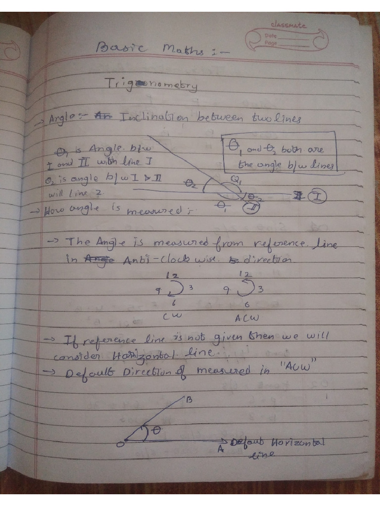 Trignometry Physics Pdf