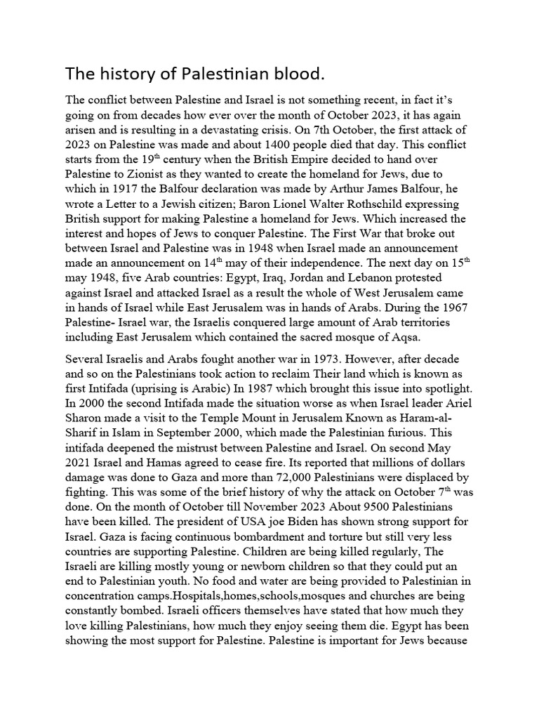 Palestinian Crisis and Global Response | PDF | Palestinians | Israel