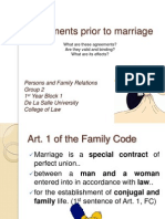 Agreements Prior to Marriage2