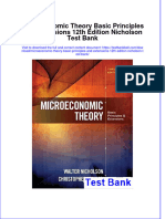 PDF Microeconomic Theory Basic Principles and Extensions 12Th Edition Nicholson Test Bank Online Ebook Full Chapter