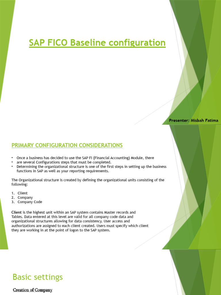 SAP FICO Baseline Config | PDF