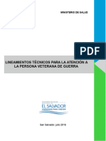 Lineamientos Técnicos para La Atención A La Persona Veterana de Guerra