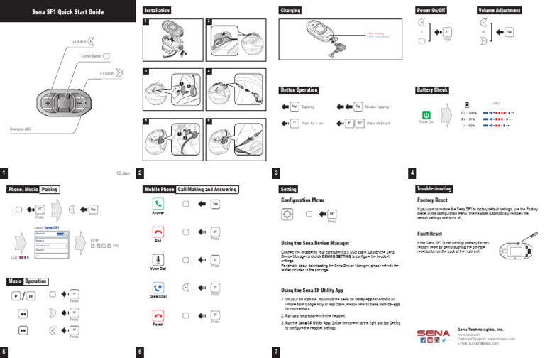 QuickStartGuide SF1 v1.0 en 180105 | PDF | Smartphone | Mobile App