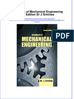 Ebook Handbook of Mechanical Engineering 2Nd Edition DR J Srinivas Online PDF All Chapter