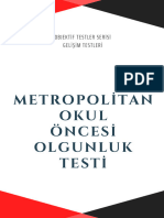 Metropolitan Okul Olgunluğu Yönerge