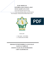 Hasil Observasi Kel. 6 Materi Dan Pembelajaran BA