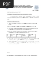 BTRC Circular To Isp For Data Mining