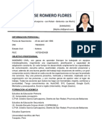 CV María José Romero Flores Oki