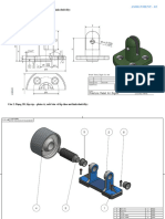 Assignment - 03: Câu 1: Dựng 3D và xuất bản vẽ chi tiết như hình dưới đây