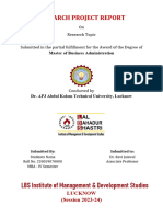 Cover Page and Acknowledment Sample For RPR
