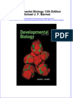 Ebook Developmental Biology 12Th Edition Michael J F Barresi Online PDF All Chapter