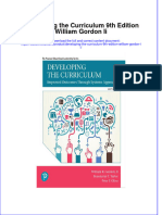 Ebook Developing The Curriculum 9Th Edition William Gordon Ii Online PDF All Chapter