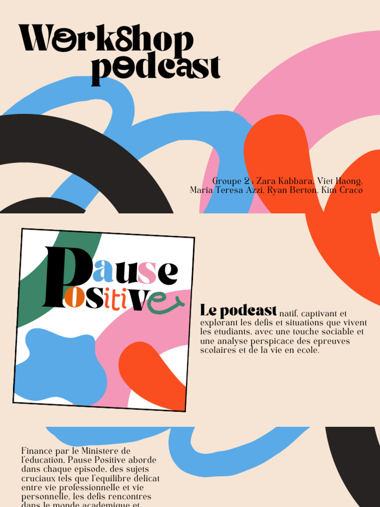 Pause Positive : Équilibre étudiant | PDF | YouTube | Podcast