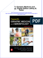 Ebook Hazzards Geriatric Medicine and Gerontology Eighth Edition Jeffrey B Halter Online PDF All Chapter