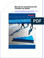 PDF Solution Manual For Investments 9Th Canadian by Bodie Online Ebook Full Chapter