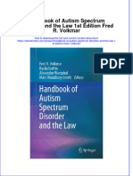 Ebook Handbook of Autism Spectrum Disorder and The Law 1St Edition Fred R Volkmar Online PDF All Chapter