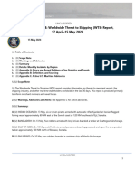 U.S. Navy Office of Naval Intelligence Worldwide Threat To Shipping (WTS) Report, 17 April To 15 May 2024