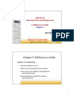 Chapter 5: Diffusion in Solids: Queen's University