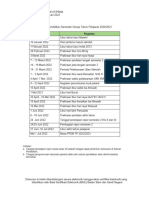 Perubahan Kalender Pendidikan Semester Genap