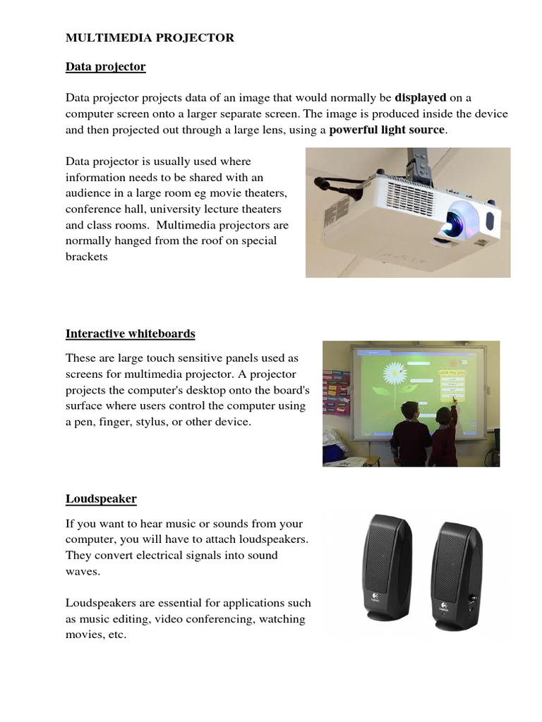 Week 4 - MULTIMEDIA PROJECTOR | PDF