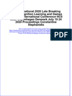 Download ebook Hci International 2020 Late Breaking Papers Cognition Learning And Games 22Nd Hci International Conference Hcii 2020 Copenhagen Denmark July 19 24 2020 Proceedings Constantine Stephanidis online pdf all chapter docx epub 