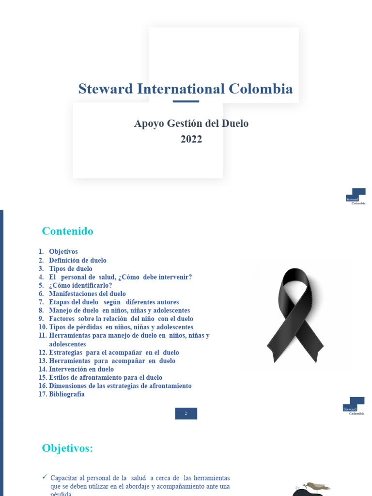 Manejo del Duelo en Salud 2022 | PDF | Dolor | Las emociones