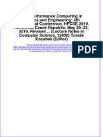 Download ebook High Performance Computing In Science And Engineering 4Th International Conference Hpcse 2019 Karolinka Czech Republic May 20 23 2019 Revised Lecture Notes In Computer Science 124 online pdf all chapter docx epub 