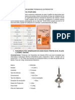 Especificaciones técnicas de los productos para pararrayo