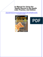PDF Solution Manual For Using The Electronic Health Record in The Health Care Provider Practice 2Nd Edition Online Ebook Full Chapter