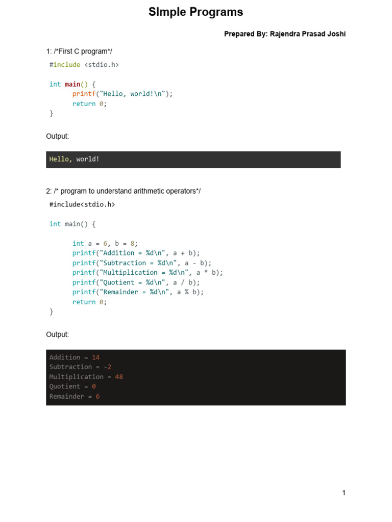 C Programming Class 11 | Download Free PDF | Integer (Computer Science ...