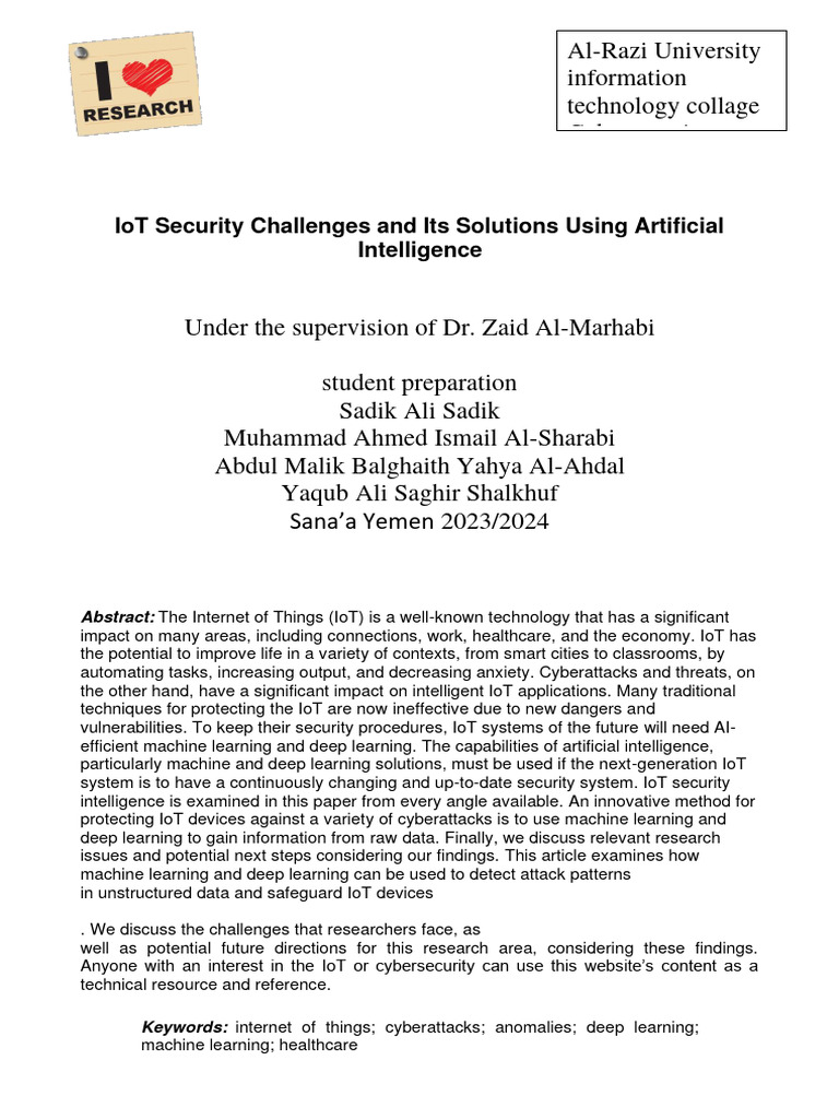 Research | PDF | Internet Of Things | Computer Security