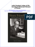 Henry Friendly Greatest Judge of His Era 1St Edition David M Dorsen Richard A Posner Online Ebook Texxtbook Full Chapter PDF