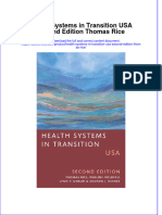 Health Systems in Transition Usa Second Edition Thomas Rice Online Ebook Texxtbook Full Chapter PDF