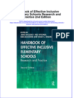 Handbook of Effective Inclusive Elementary Schools Research and Practice 2Nd Edition Online Ebook Texxtbook Full Chapter PDF