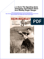 Hemingway S Guns The Sporting Arms of Ernest Hemingway 2Nd Edition Silvio Calabi Steve Helsley Roger Sanger Online Ebook Texxtbook Full Chapter PDF