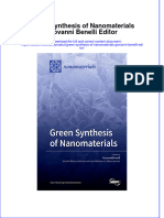 Ebook Green Synthesis of Nanomaterials Giovanni Benelli Editor Online PDF All Chapter